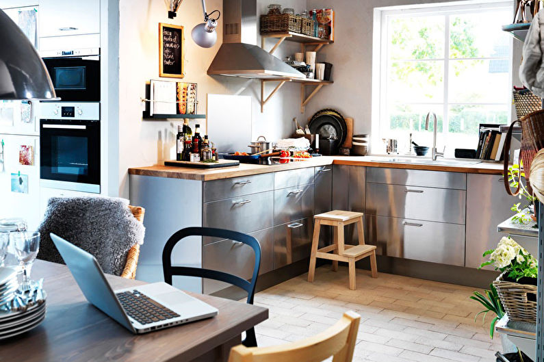 Interiér kuchyne Ikea - foto