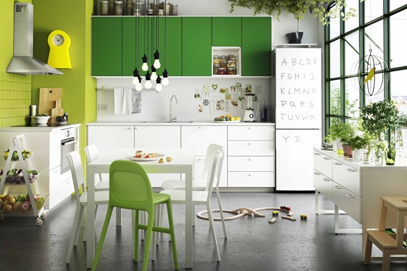 Εσωτερικός σχεδιασμός κουζίνας Ikea - φωτογραφία