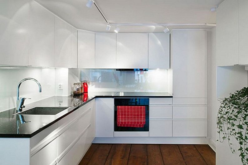 Kuchyňa 3 x 3 metre v štýle minimalizmu - interiérový dizajn
