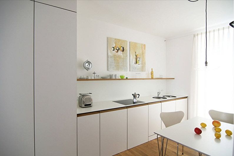 Kuhinja 3 x 3 metre v slogu minimalizma - Notranjost