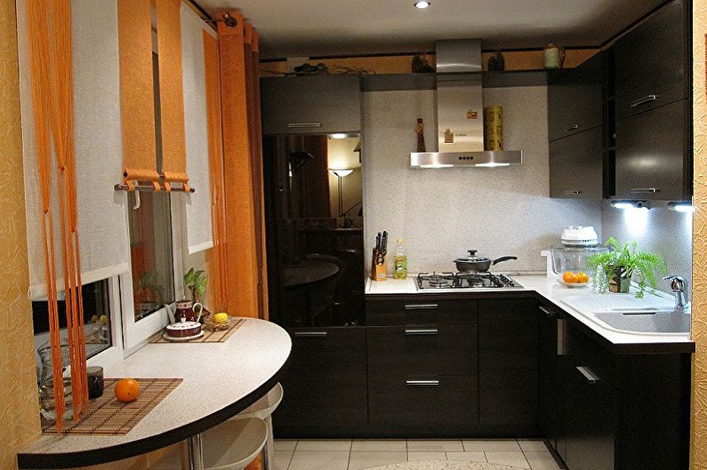 Interiérový dizajn kuchyne 3 x 3 metre - fotografia