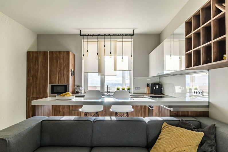 Interiér kuchyne v modernom štýle - foto