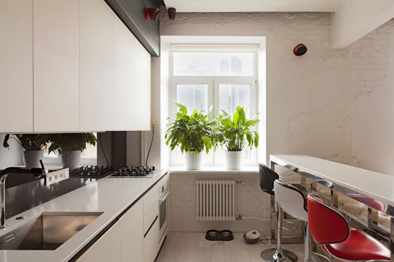 Projekt wnętrza kuchni w nowoczesnym stylu - zdjęcie