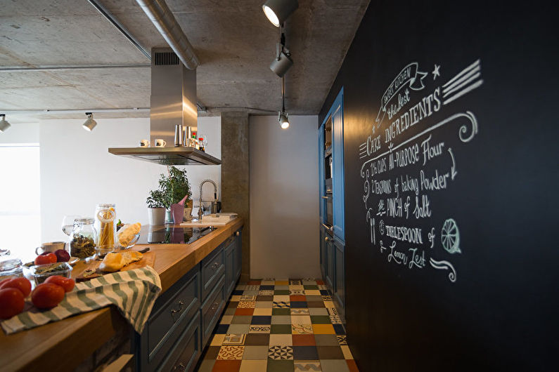 Decoração de parede - cozinha estilo loft