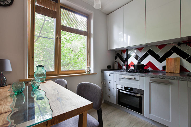 Ľahká kuchyňa v modernom štýle - interiérový dizajn