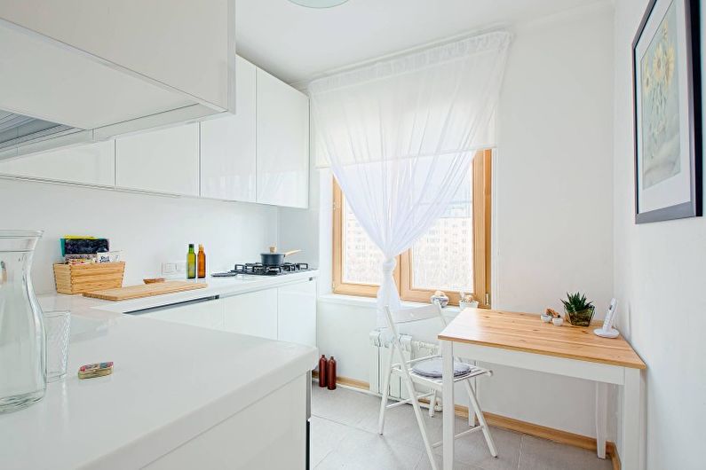 Svetlá kuchyňa v škandinávskom štýle - interiérový dizajn