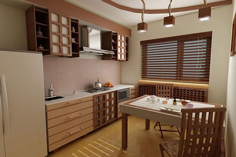 Lite kjøkken i orientalsk stil - Interiørdesign