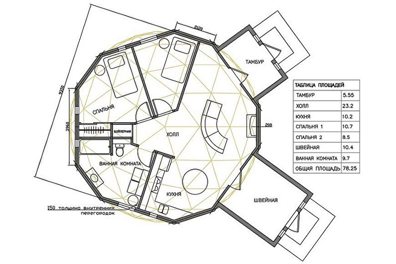 Casa em cúpula - Projeto 4