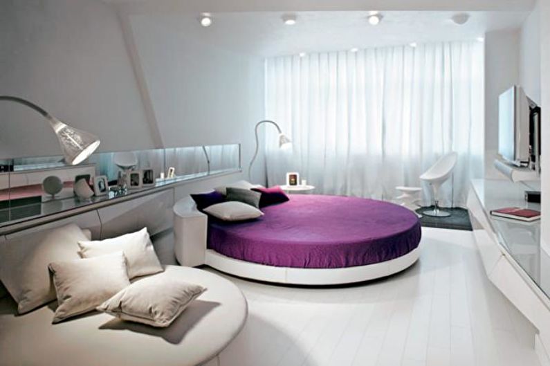 Dormitor - Design de apartament în stil high-tech