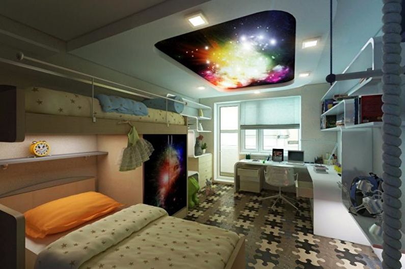 Detská izba - Dizajn bytu v high -tech štýle