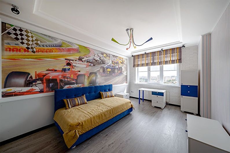 Interiørdesign av en leilighet i stil med minimalisme - foto