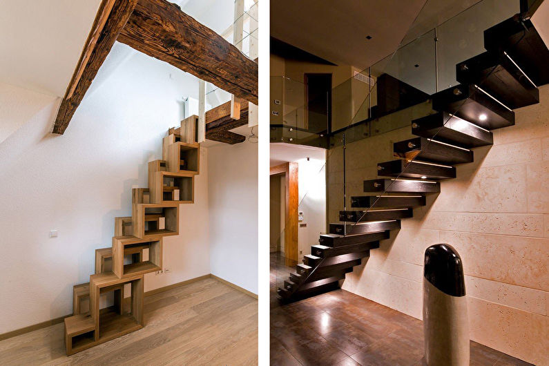 Utforming av trapper til andre etasje - foto