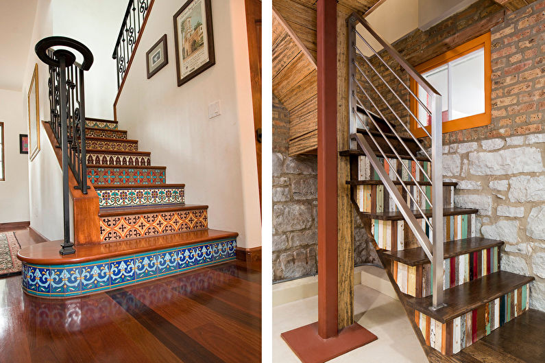 Oblikovanje stopnic v drugo nadstropje - fotografija