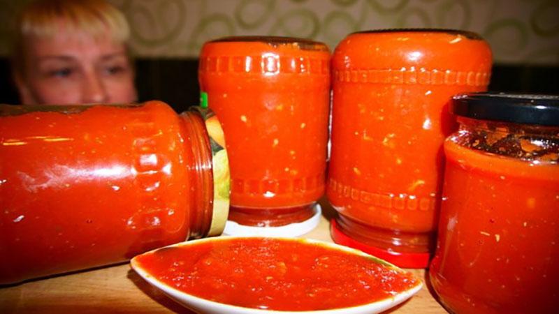 rajčatová omáčka recepty na zimní klasickou verzi