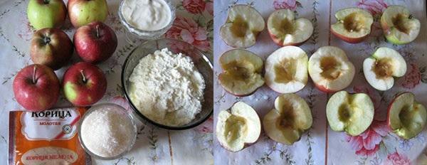 přísady a příprava jablek