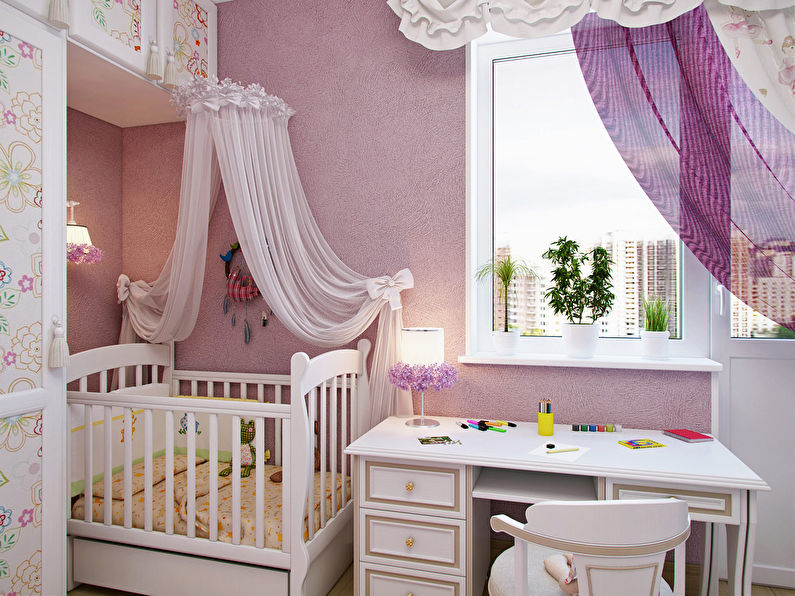 Tekstylia - projekt małego pokoju dziecięcego