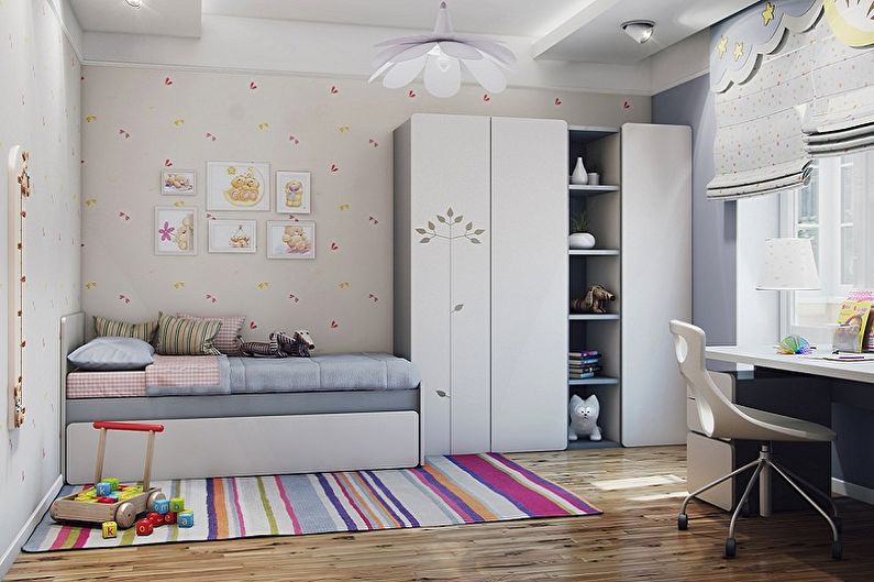 Oblikovanje majhne otroške sobe - Barve