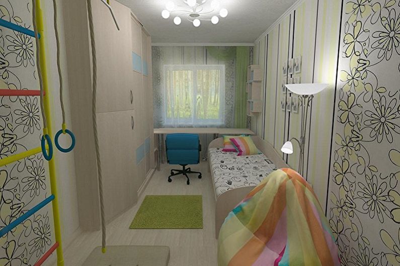 Projeto de quarto de criança pequena - Decoração de parede