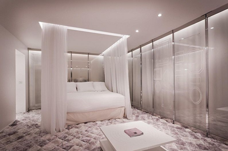 Design av små sovrum - takfinish
