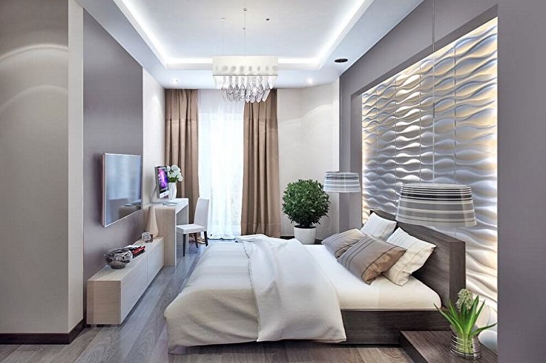 Design dormitor mic - Iluminat și decor