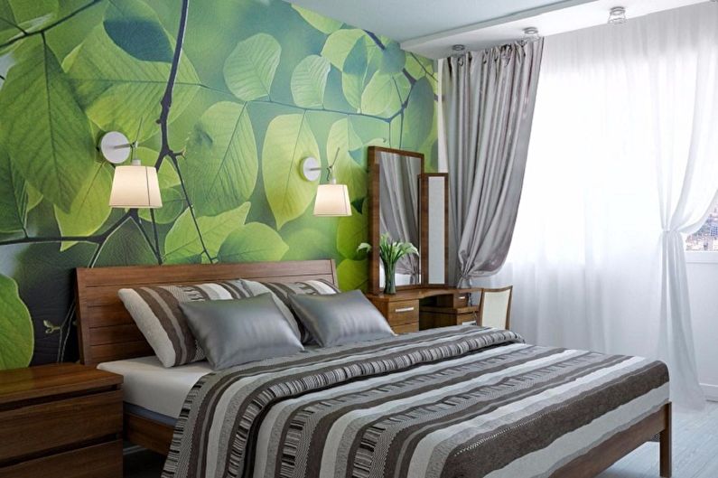 Dormitor mic în stil Eco - Design interior