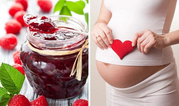 malinový džem pro těhotné ženy