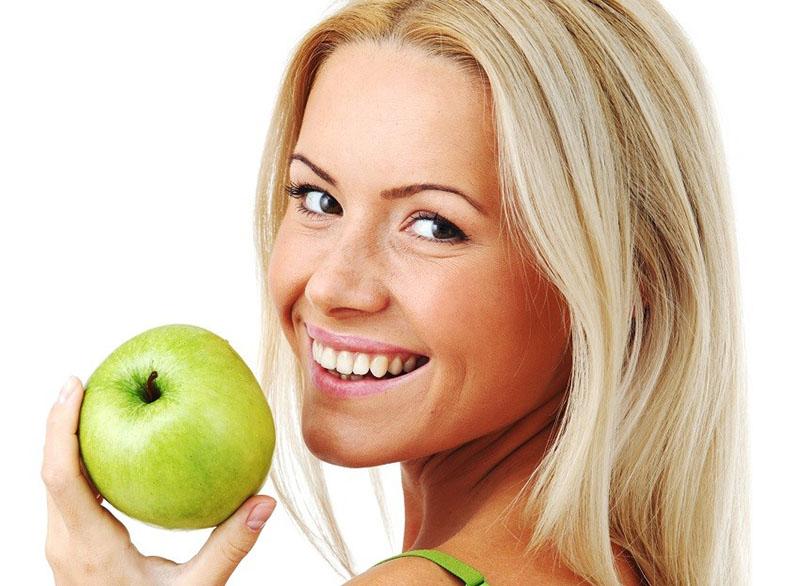 užitečné vlastnosti jablečné masky