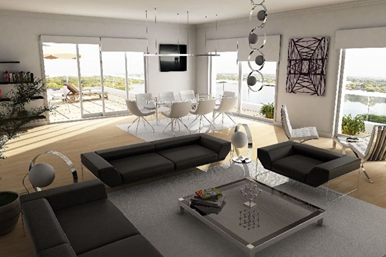 Nábytok do obývačky v modernom štýle - Techno