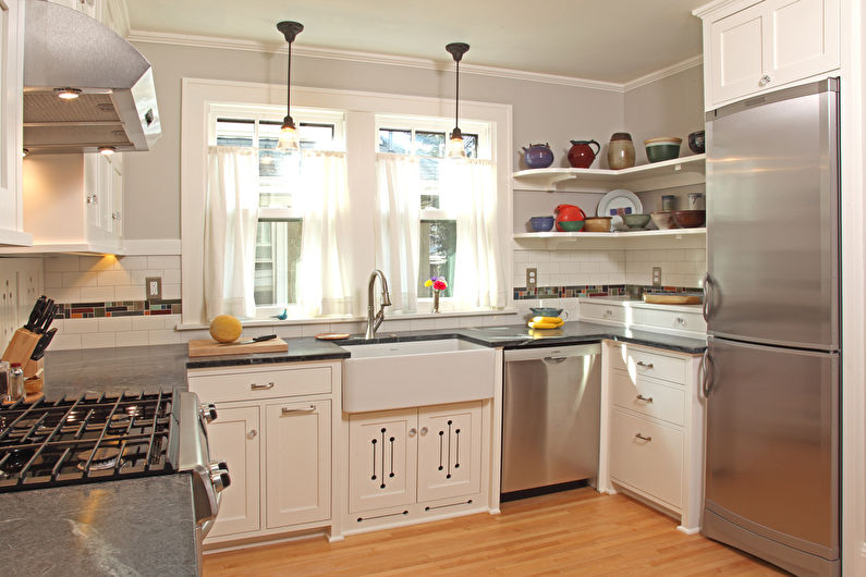 Møbler til et lite kjøkken - Hvordan velge farge og design