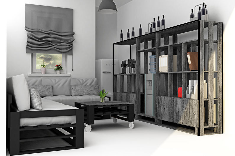 Mobiliario de paleta: estanterías, cómodas y estanterías