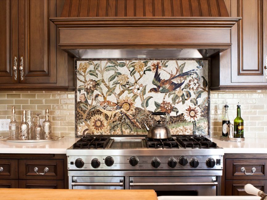 Painéis de mosaico - uma obra de arte em sua cozinha
