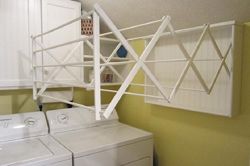 Tipos de secadores de roupa montados na parede - Secador extensível