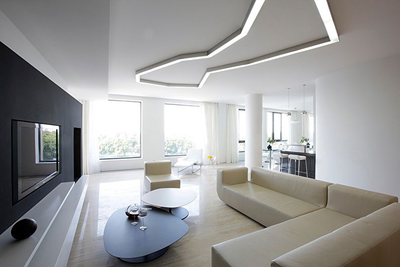 Plafon extensibil minimalist pentru sufragerie