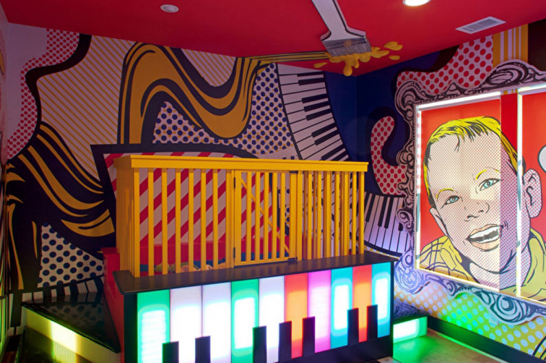 Pop -art tapeta do detskej izby