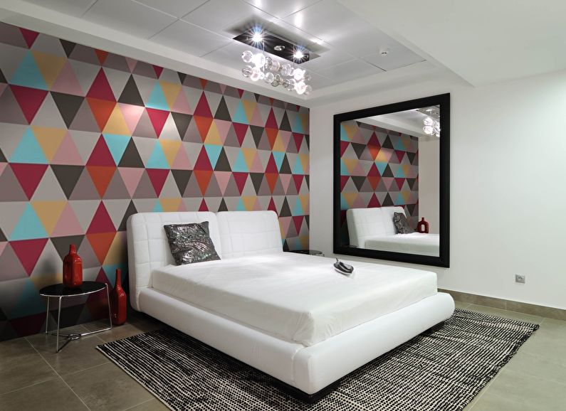 Papel de parede para o quarto no estilo minimalista
