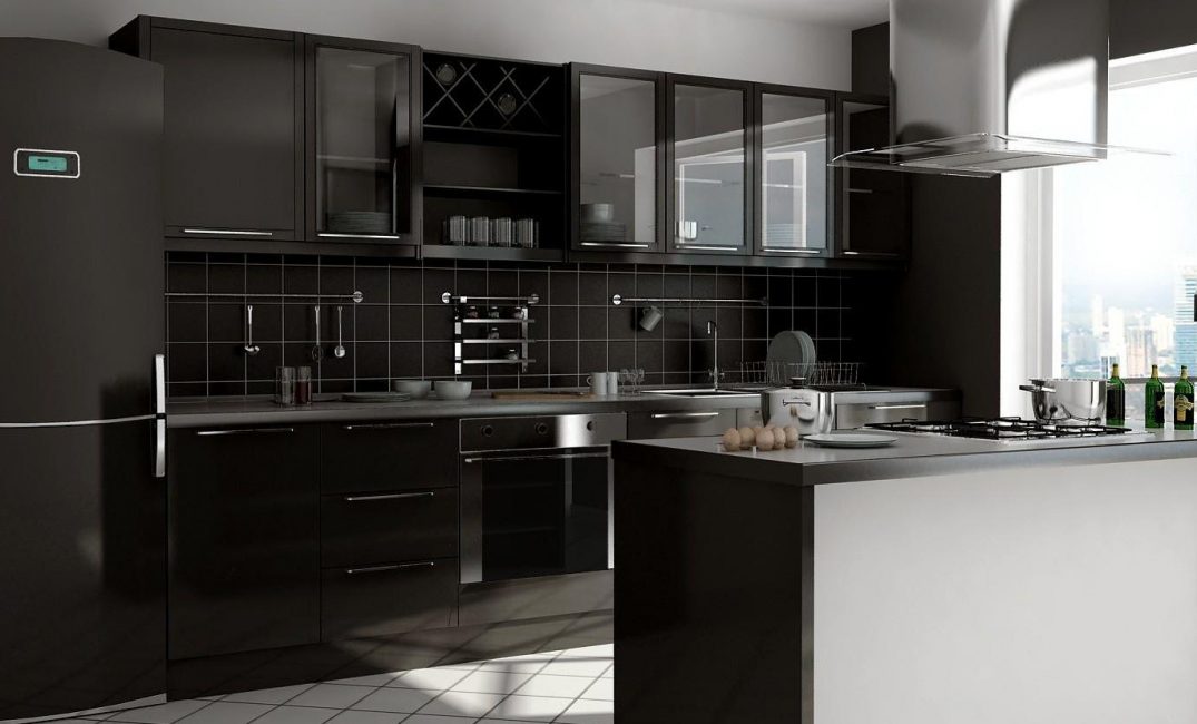 Kuchyňa v čiernej farbe