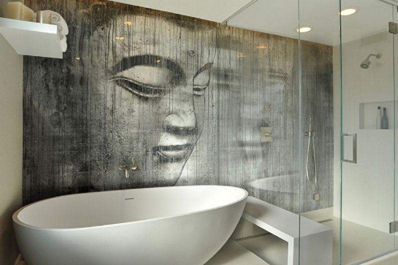 Stenska dekoracija kopalnice: 10 najboljših materialov