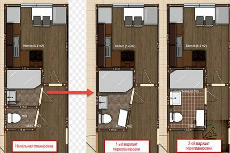 שיפוץ דירה בחרושצ'וב - פיתוח חדר אמבטיה