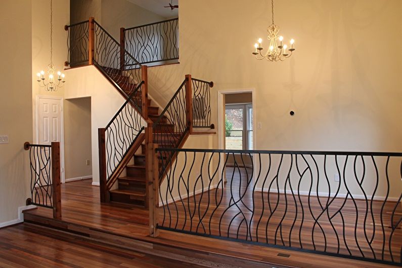 עיצוב מעקות מדרגות - מודרני