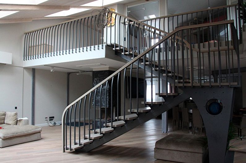 Proiectare balustradă scări - Loft