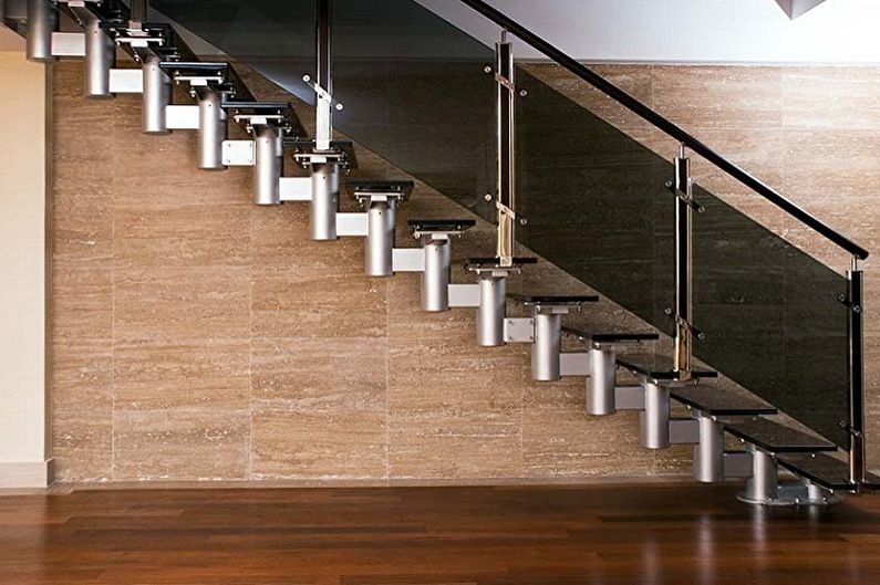 Proiectare balustradă scări - High-tech