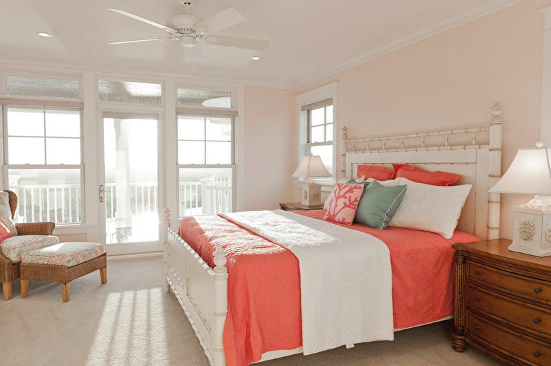 Peach Blossom in the Bedroom - Interiørdesign