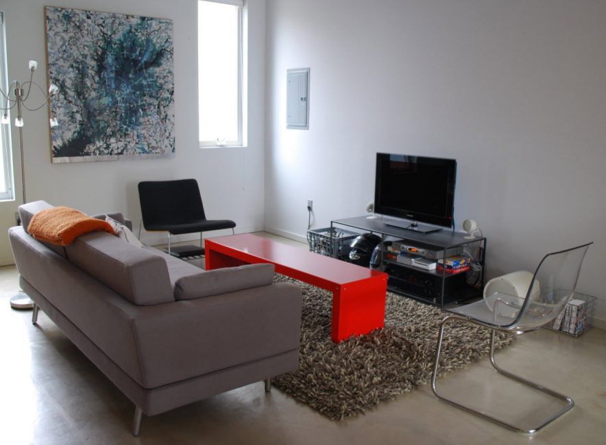 Stil minimalism în sufragerie