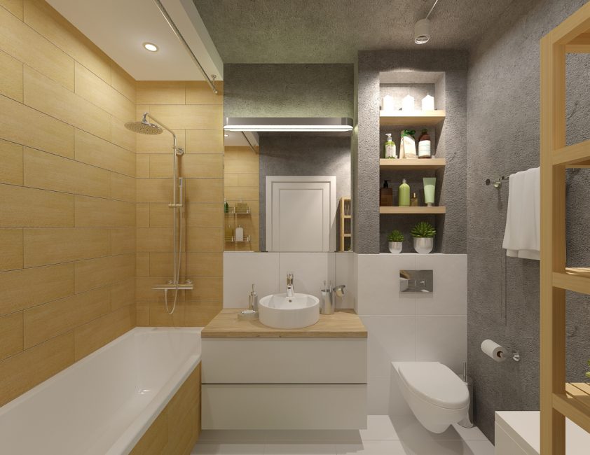 Combinați baia și toaleta pentru mai mult spațiu