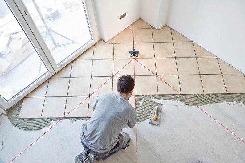 Azulejo de piso de cozinha - Base de azulejo