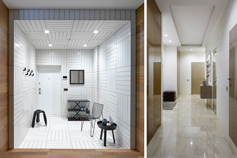 Hall golvplattor i modern stil