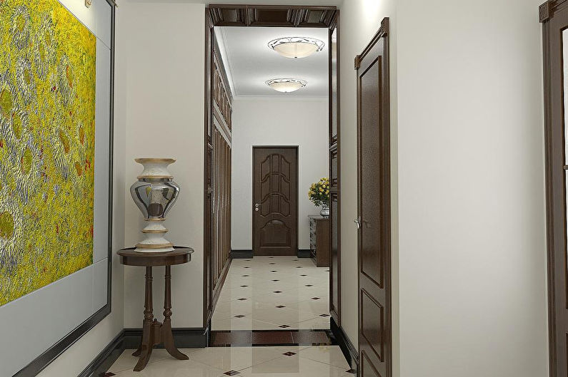 Golvplattor i korridoren - foto