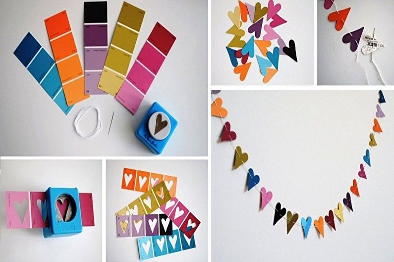 Girlandy papierowe - DIY papierowe rękodzieło