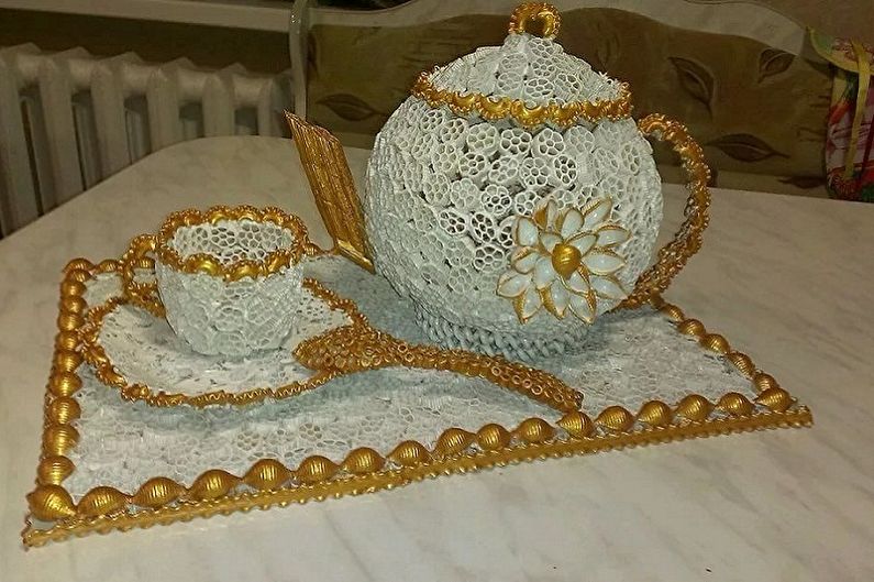 Meșteșuguri pentru paste DIY - Set de ceai