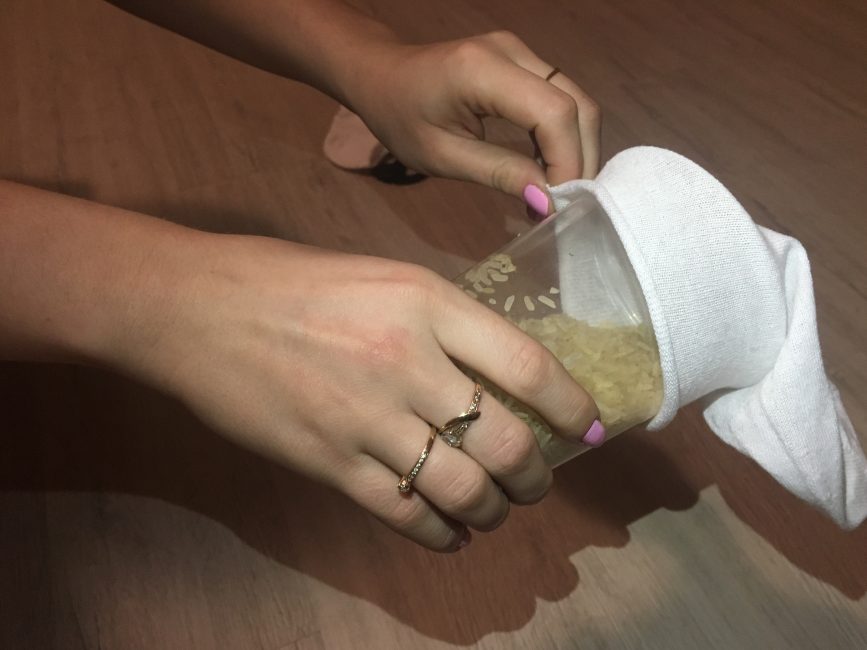 Γεμίζοντας την κάλτσα με ρύζι